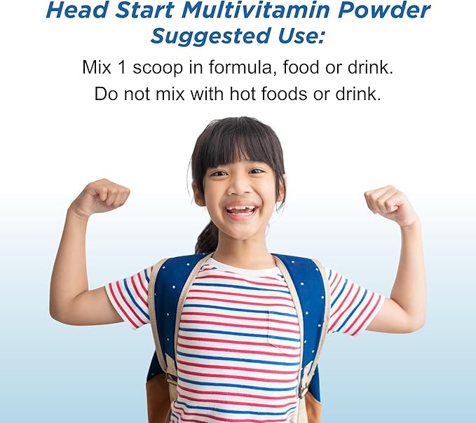 Dr. Wholeness Head Start Multivitamin Powder | Essential Nutrients for Growing Children Methylated B-Vitamins Easy to Mix No Flavors Sweeteners or Preservatives | 60 Servings - 2.4 oz