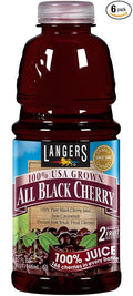 Langers All Black Cherry 100% Juice 32fl oz (Pack of 6)