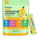 Electrolyte Collagen Powder Packets 10g Collagen Protein Drink Mix for Hydration Recovery Zero Sugar 2-in-1 Post Workout Rehydration Joint Skin Muscle Support 5 Vitamins Lemon Lime