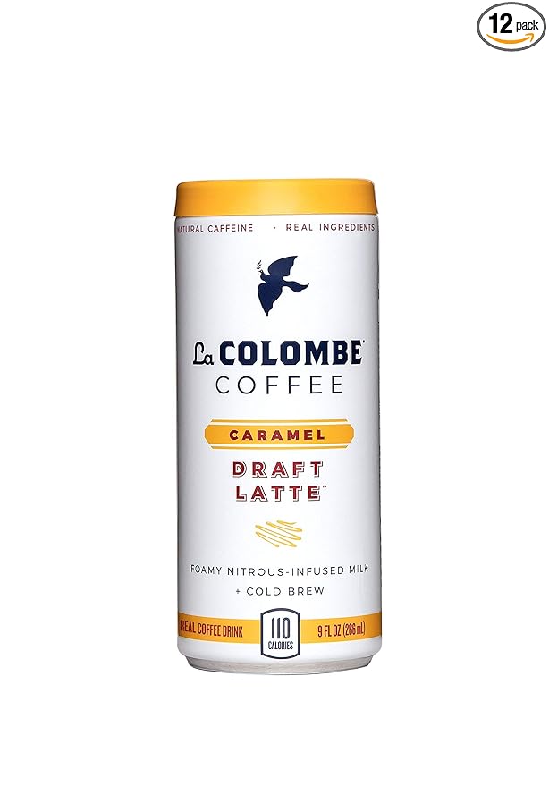 La Colombe Draft Latte Cold-Pressed Espresso and Frothed Milk + Real Caramel Made With Real Ingredients Grab And Go Coffee 9 Fl Oz Pack of 12