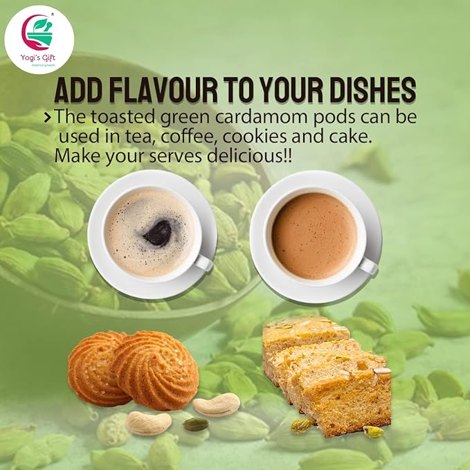 Ground Cardamom Powder 1 LB (16 oz) – Aromatic &amp Premium Quality | Perfect for Baking Coffee Tea &amp Curries | aka Elaichi Cardamon | By Yogi’s Gift®