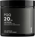 Toniiq 99%+ 20mg Supplement - Ultra High Purity PQQ 20mg Concentrated Formula - PQQ 20 mg 120 Capsules - Pyrroloquinoline Quinone Supplement - 1 Capsule Serving - Vegetarian Capsules