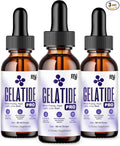 Blue Vibe Gelatide Liquid Drops Gela Tide Advanced Maximum Strength Overall Health &amp Wellness Support Supplement Gelatide Premium Daily Health and Overall Energy Formula (3 Pack - 6oz / 180ml)