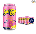 SunSip Prebiotic Soda by Health-Ade Better-for-You Soda Swap Beverage with Vitamins and Minerals Naturally Sweetened with 5g of Sugar Raspberry Lemonade 11.5 oz (12 Pack)