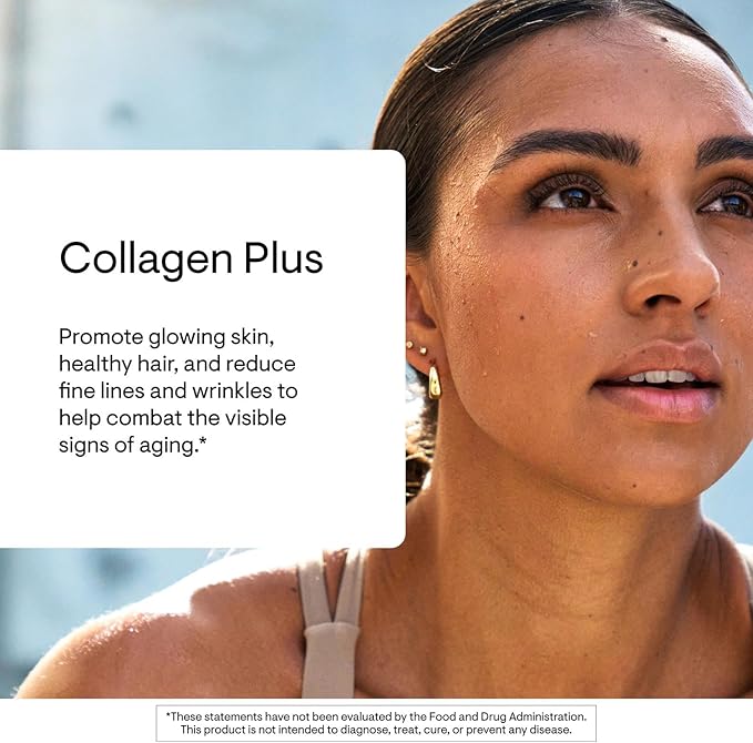 THORNE - Collagen Plus - Collagen Peptides Powder with Nicotinamide Riboside &amp Clinically Studied Ingredients for Skin Texture &amp Moisture - Healthy Skin Hair &amp Nails* - 17.5 Oz - 30 Servi
