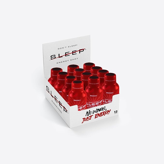 Don't Sleep Energy Shot - Red Berry (12 Pack)