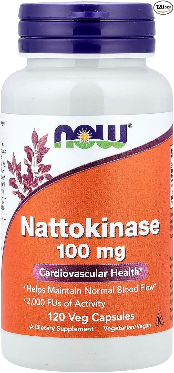 NOW Foods Nattokinase 100 mg 120 VegiCaps