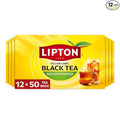 Lipton Decaf Black Tea Bags Hot or Iced Tea 600 Total Bags (50ct - Pack of 12)