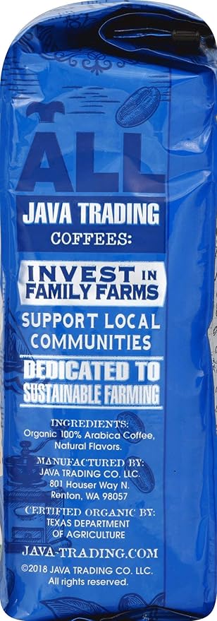 Java Trading Company Organic Ground Coffee Hazelnut 10 Oz