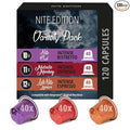 120 ct Espresso Intenso Variety Pack | Compatible with Nespresso Original Machines | Aluminum Coffee Pods | Intensity 10 11 12 | Like Dharkan Kazaar Palermo Italiano Capsules