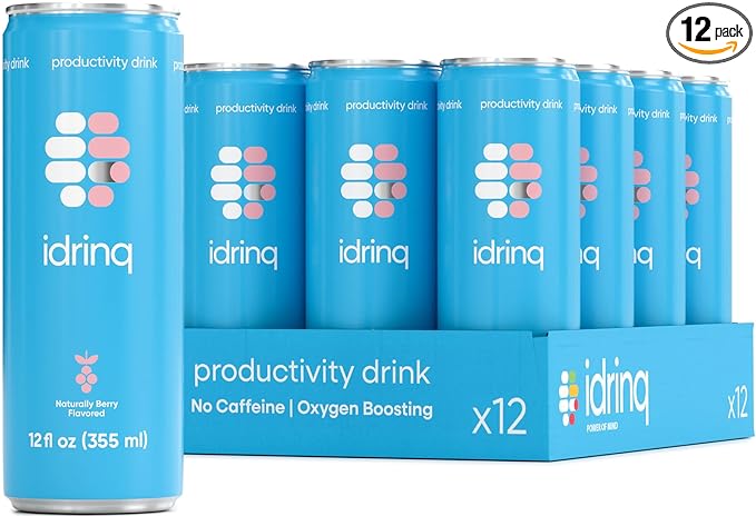 Idrinq - Berry Caffeine Free Energy Drink 12oz - 12-Count