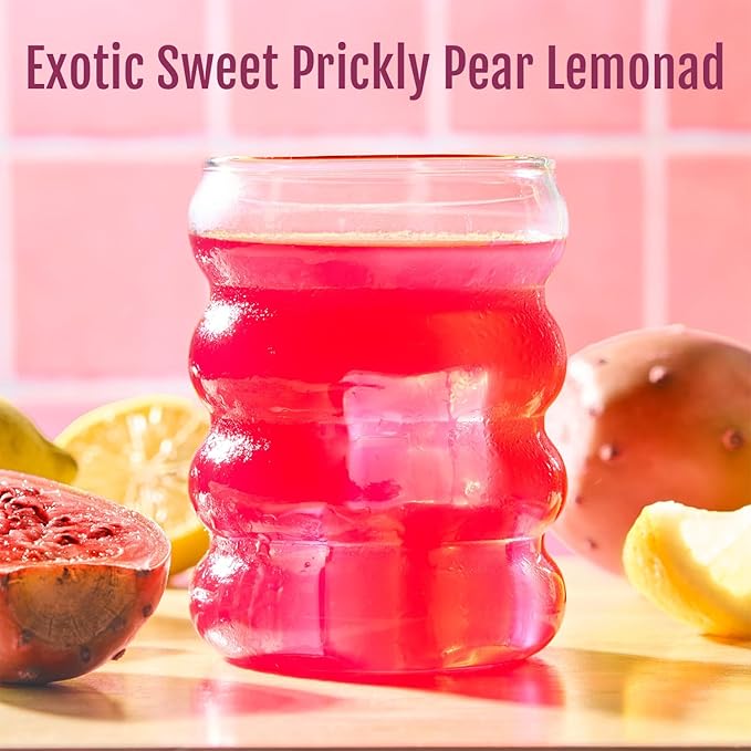 Me &amp the Bees Prickly Pear Lemonade All-Natural Flavors Drink No-Artificial Colors Perfect for Any Occasion (Pack of 12)