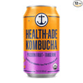 Health-Ade Passion Fruit-Tangerine Kombucha Organic Drink 12-Pack (11.5 Fl Oz Cans) – Fermented Tea with Probiotics Non-GMO Vegan Gluten-Free