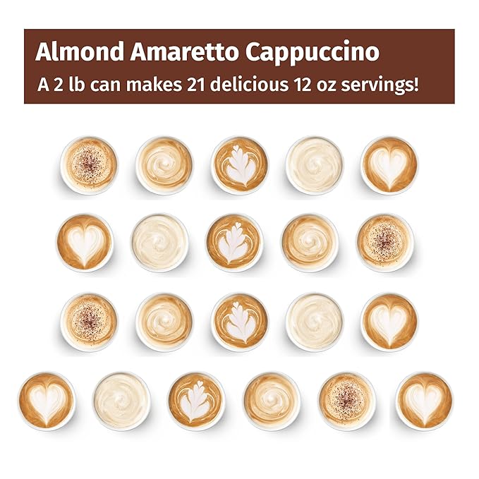 Victorian Inn Instant Cappuccino Almond Amaretto 2 Pound (Pack of 1)