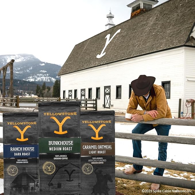 Yellowstone Caramel Oatmeal Light Roast Coffee100% Arabica Ground Coffee 36 oz.