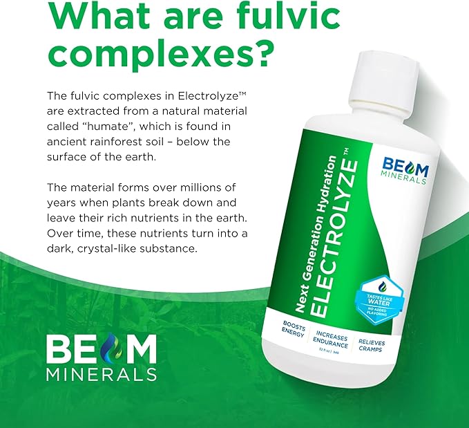 BEAM Minerals Electrolyze | Liquid Electrolyte Replenishment | All The Electrolytes Without All The Salt | 32 fl Oz