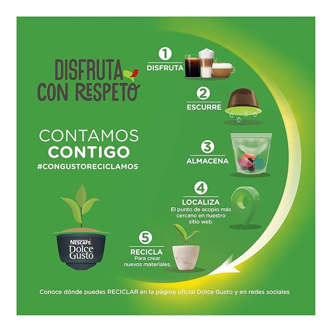 Nescafe Dolce Gusto Coffee Capsules Caramel Latte Macchiato 48 Single Serve Pods (Makes 24 Specialty Cups) 48 Count