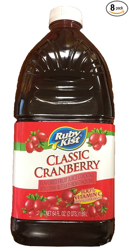 Cranberry Cocktail Juice 27 Percent Plastic Bottle 8 Per Case 64 Ounce Each