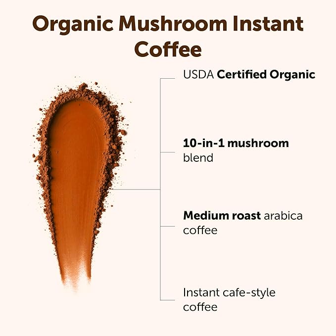 Micro Ingredients Organic Instant 10 in 1 Mushroom Coffee Powder 28 Ounce (317 Servings) | Premium Arabica Coffee with Lion’s Mane Chaga Reishi &amp More