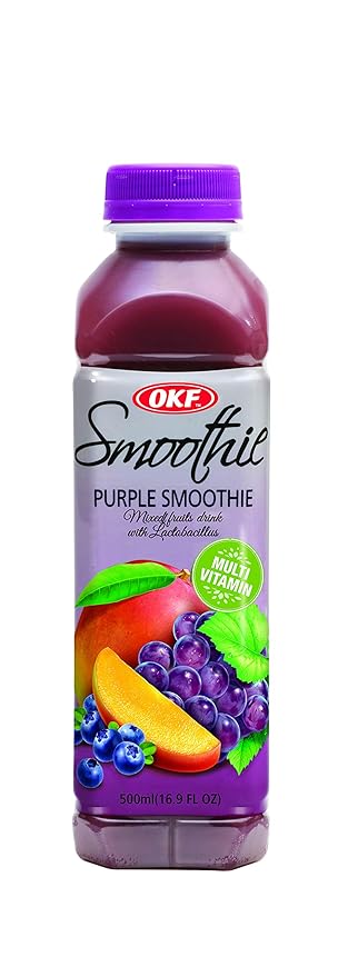 OKF Smoothie Multi Vitamin Premium New Drink 16.9 Fluid Ounce (Purple Smoothie 12 Pack)