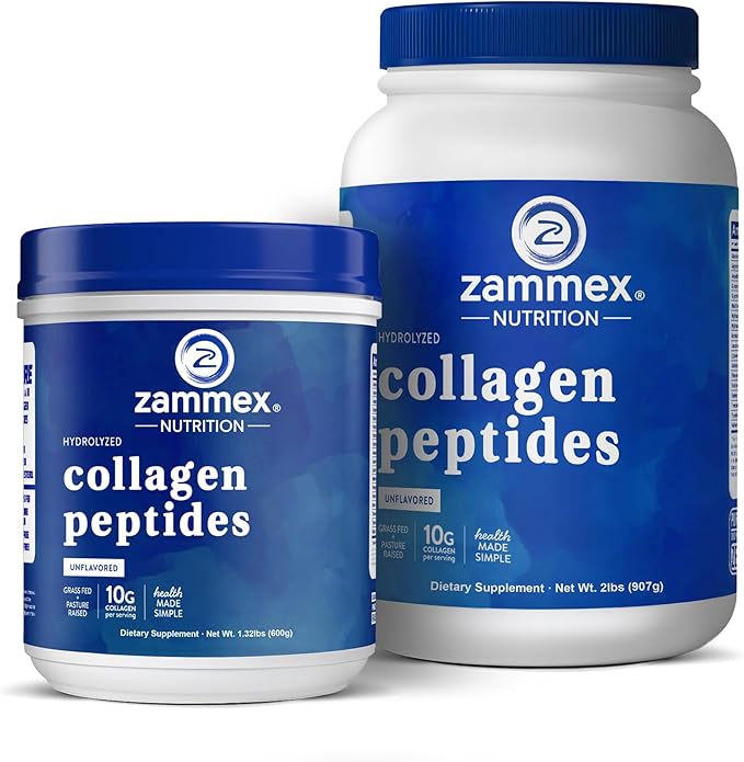 Zammex Collagen Peptides Powder Unflavored 60+90 Servings