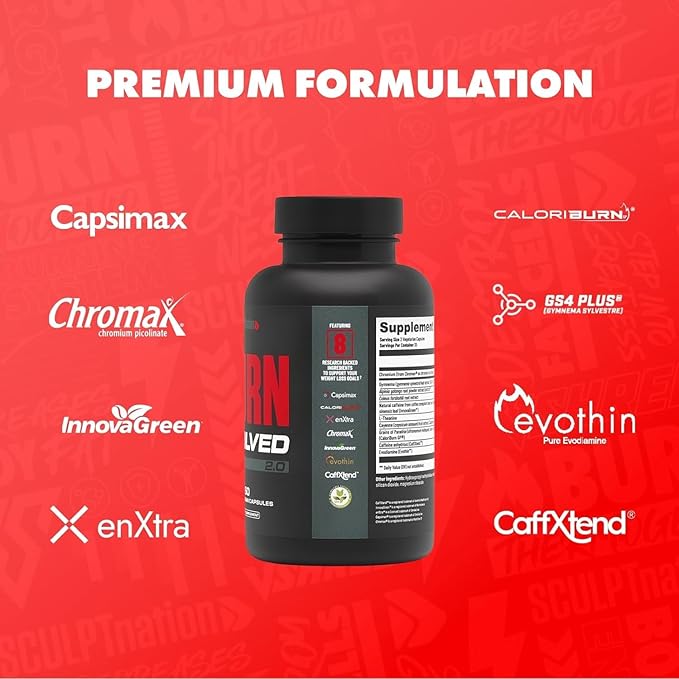 Sculpt Nation by V Shred T-Boost Max Burn Day and Burn PM with Ashwagandha Cayenne Green Coffee and Melatonin 3 Pack 60 Capsules Each