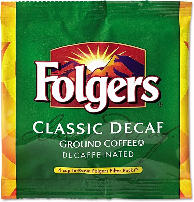 Folgers - Coffee Filter Packs Decaffeinated In-Room Lodging .9Oz 200/Carton