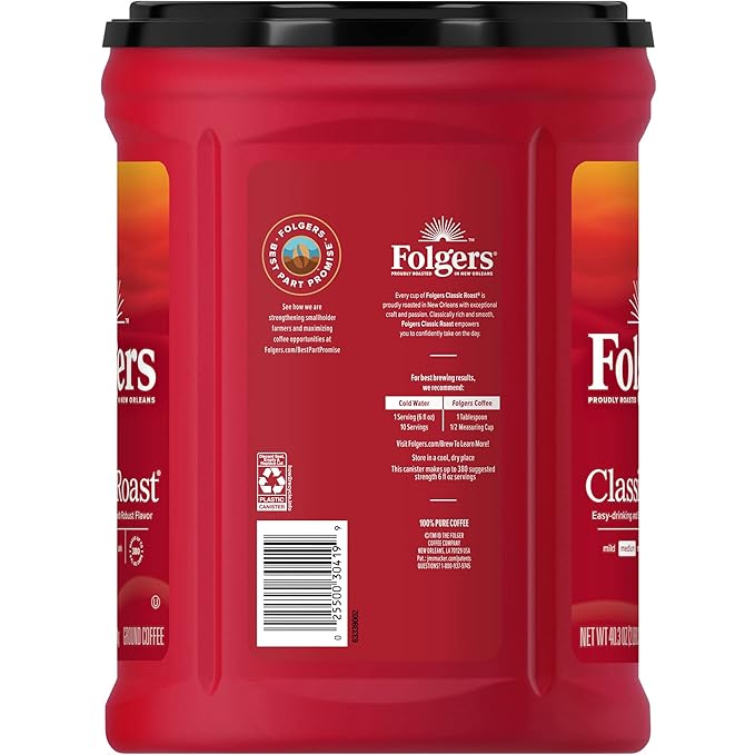 Folgers Classic Roast Coffee 48-Oz Can