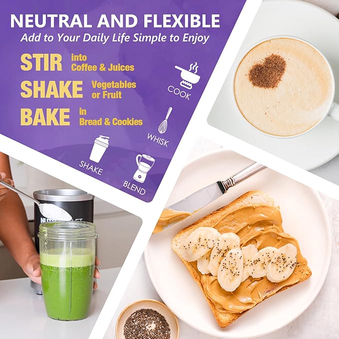 Zammex Multi Collagen Protein Powder 5 Types of Hydrolyzed Collagen Peptides Premium Grass-Fed Beef Chicken Wild Fish Eggshell Keto &amp Paleo Friendly 60 Servings Unflavored