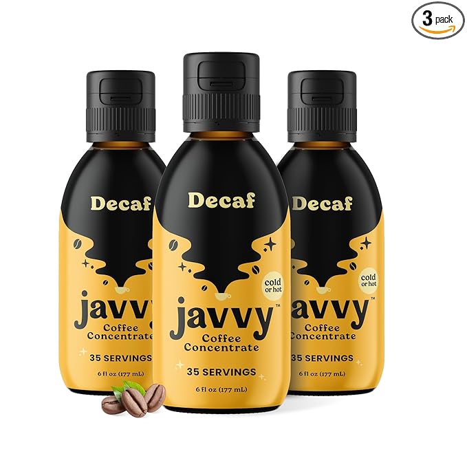 Coffee Concentrate - Cold Brew Coffee Perfect for Hot or Iced Instant Coffees Hot Drinks Cold Brew Concentrate 3 Pack - Original Decaf