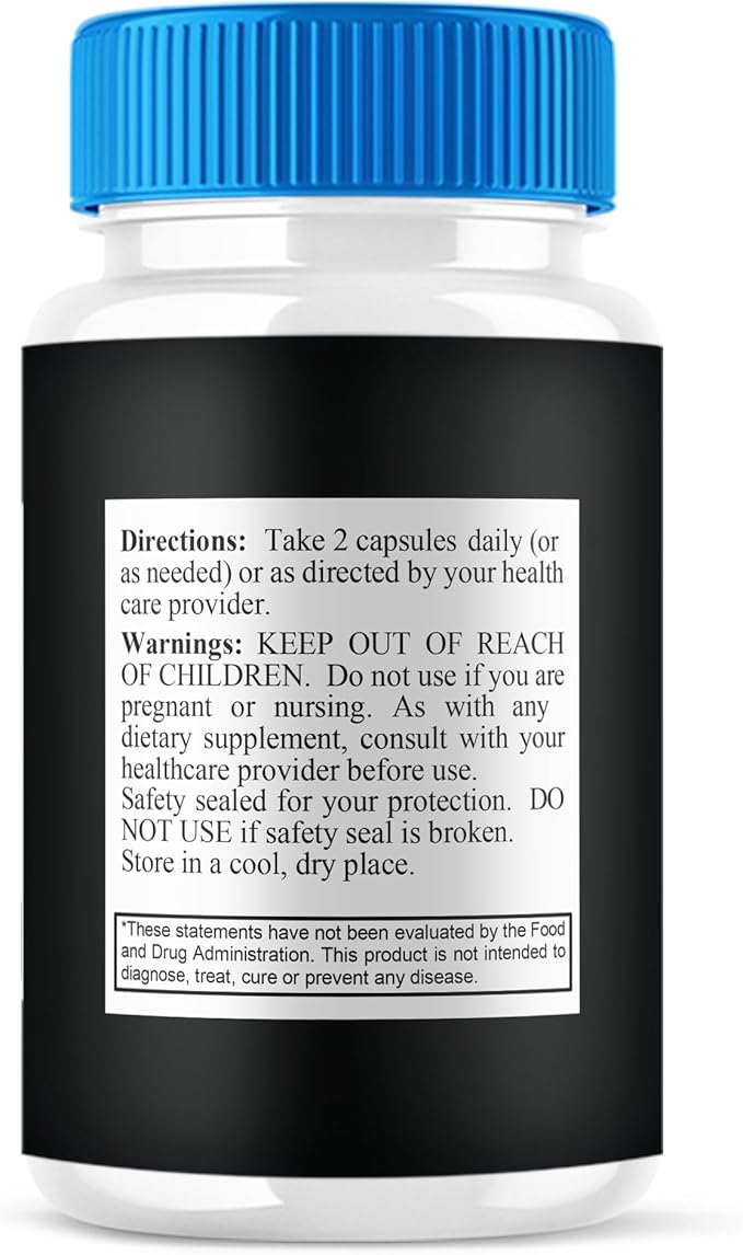 Iron Boost Pro Premium Supplement Capsules Iron Boost Advanced Health Supplement Pills Iron Boost Premium Daily Advanced Health Support and Overall Wellness Formula by Blue Vibe (60 Capsules)