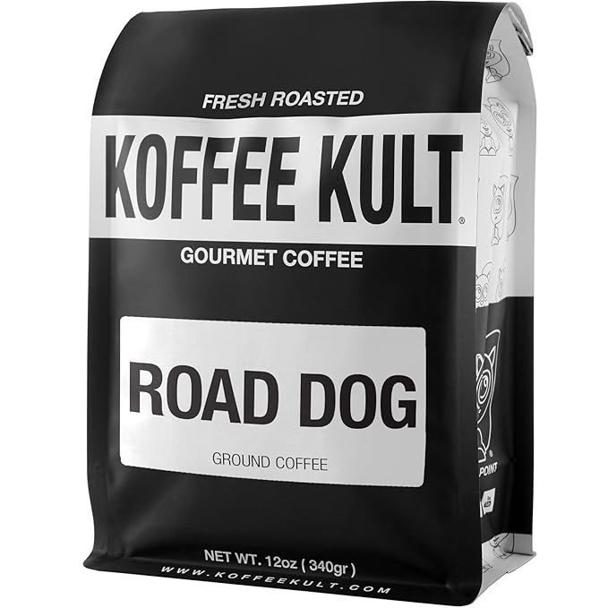 Koffee Kult Road Dog Dark Roast Coffee (ground coffee12oz)