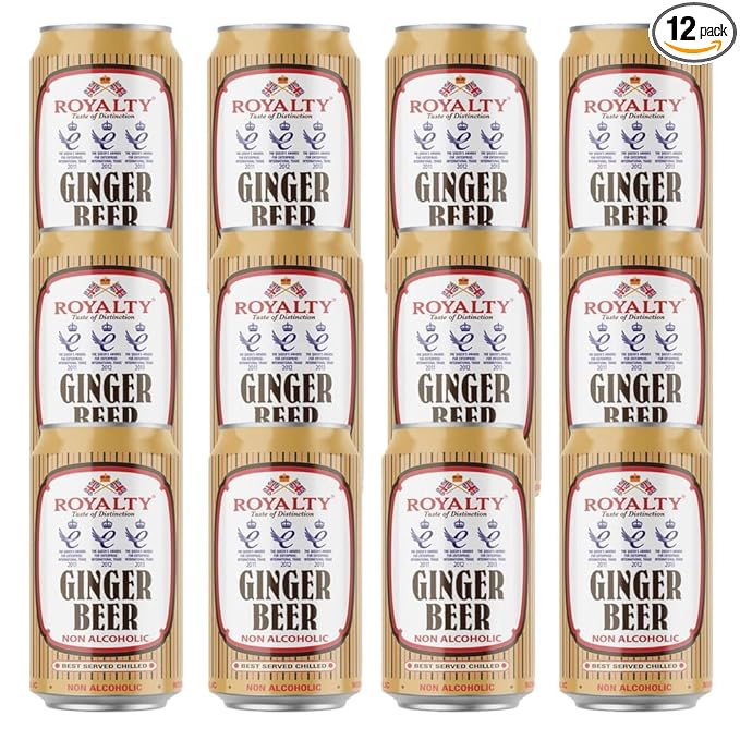 Royalty Non-Alcoholic Ginger Beer Can 11.15 Ounce (Pack of 12)