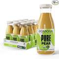 Pomona Organic Pear Juice Cold Pressed USDA Organic Juices Pears And Lemon Juice No Added Sugar Not From Concentrate Vegan Kosher Non GMO Pasteurized 8.4 Oz Glass Bottles