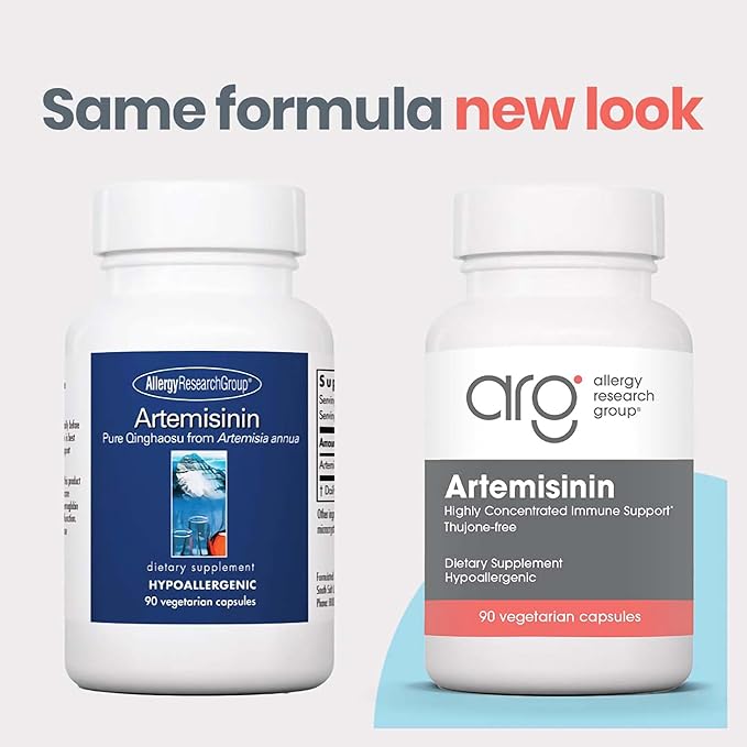 ARG Artemisinin - Delivers 200 mg Concentrated Sweet Wormwood Extract per Serving - Supports Immune and Digestive Health - Hypoallergenic &amp Vegetarian - 45 Servings - 90 Capsules