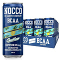 NOCCO BCAA Energy Drink Pack of 24 - Sugar-Free Vegan Energy Drink with Caffeine Vitamins and Amino Acids - Caribbean Pineapple 24 x 330 ml Including Deposit (Caribbean)