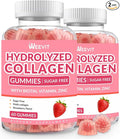 Sugar Free Collagen Gummies for Women Collagen Protein Type IIIIIIVX with Biotin Vitamin C D B12 Hydrolyzed Collagen Peptides Gummies for Immune Digestion Skin Hair Nails Energy Bone