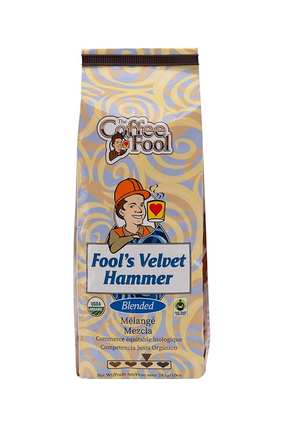 Coffee Fool's Organic Fair Trade Velvet Hammer (Very Fine Grind)