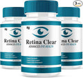 (3 Pack) Retina Clear Advanced Eye Health Supplement Retina Clear Max Strength Overall Vision &amp Wellness Supplement RetinaClear Advanced Vision Support and Eye Health Formula Pills (180 Capsules