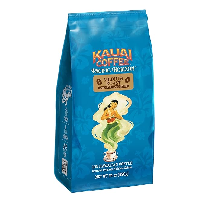 Kauai Coffee Koloa Estate Medium Roast - Whole Bean Coffee 24 oz. Package