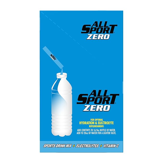 All Sport Powder Hydration Sticks Zero Calorie Performance Electrolyte Drink Mix Sugar Free BLURAZ 50 Ct box