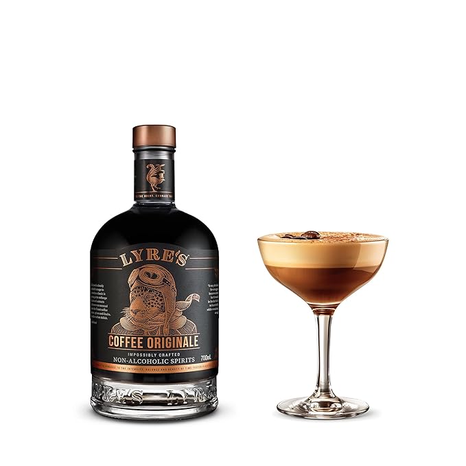 Lyre's Coffee Liqueur Alternative Award-Winning Coffee Originale Non Alcoholic Spirit Zero Proof Spirit for Espresso Martinis &amp Mocktails Alcohol Free Liqueur (23.7 Fl Oz)
