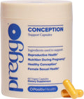 O Positiv Preggo Conception Support Capsules for Women - OBGYN-Formulated Pre Prenatal Vitamins with Clinically-Studied Ingredients - CoQ10 N-Acetyl Cystein - Female Sexual Health 60 Ct (Pack of 1)