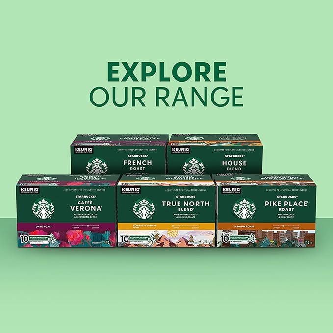 Starbucks French Roast Dark Roast Coffee Single Serve Keurig K-Cup Pods 24 Capsules