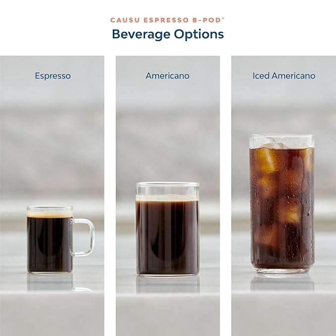Mulholland Roasters | Causu Espresso B-Pods | Only Compatible with Bruvi Single-Serve Coffee Brewer | Includes 60 Pods
