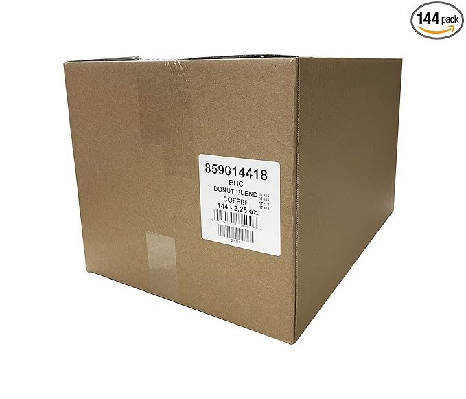 Brickhouse Coffee Donut Blend Ground Coffee 144/2.25 oz packets 144 eaches Medium Roast