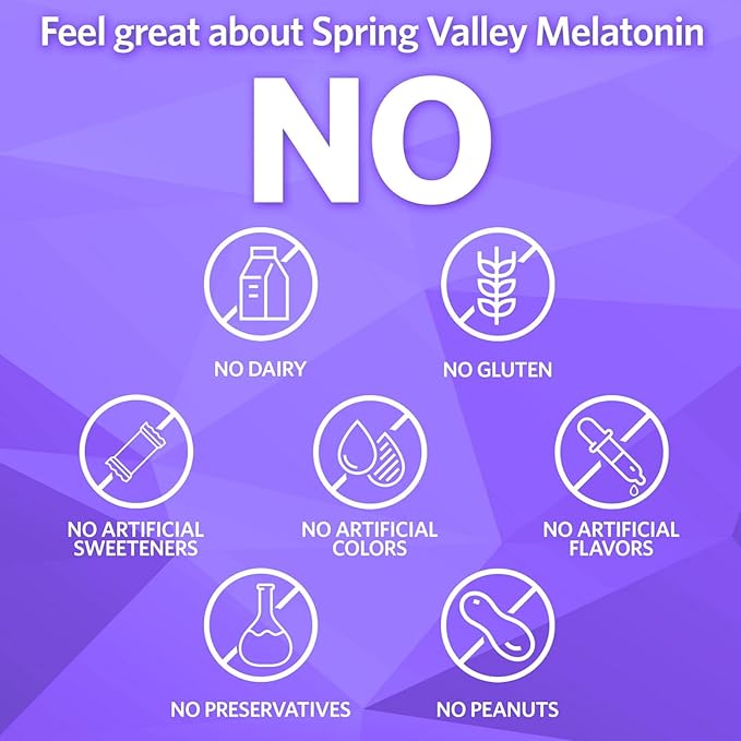 Extra Strength SPR -ing Valle Melatonin Tablets Dietary Supplement 10 mg 120 Count + Vitamin Guide Included and Sticker