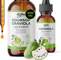 Organic Soursop Bitters Liquid Drops: Cell Support &amp Regeneration Immune Boost Relaxation-Organic Soursop Bitters Liquid Extract Pure Vegan Gluten-Free for Men &amp Women 60ml