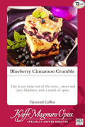 Kaffe Magnum Opus Blueberry Cinnamon Crumble Ground Coffee 72 Packs of 2.5 oz Each Fresh Roasted Gourmet Flavored Coffee
