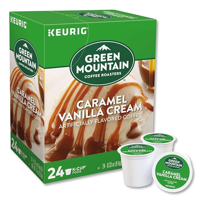 Green Mountain Coffee Roasters 6700CT Caramel Vanilla Cream Coffee K-Cups 96/carton
